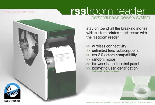rsstroom reader – toilet paper printer