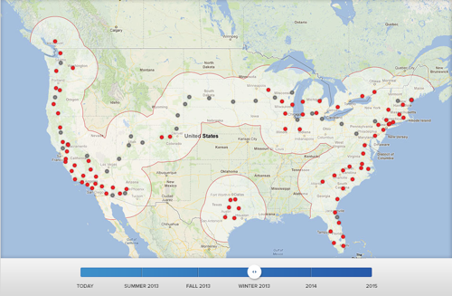 Tesla drives coast-to-coast